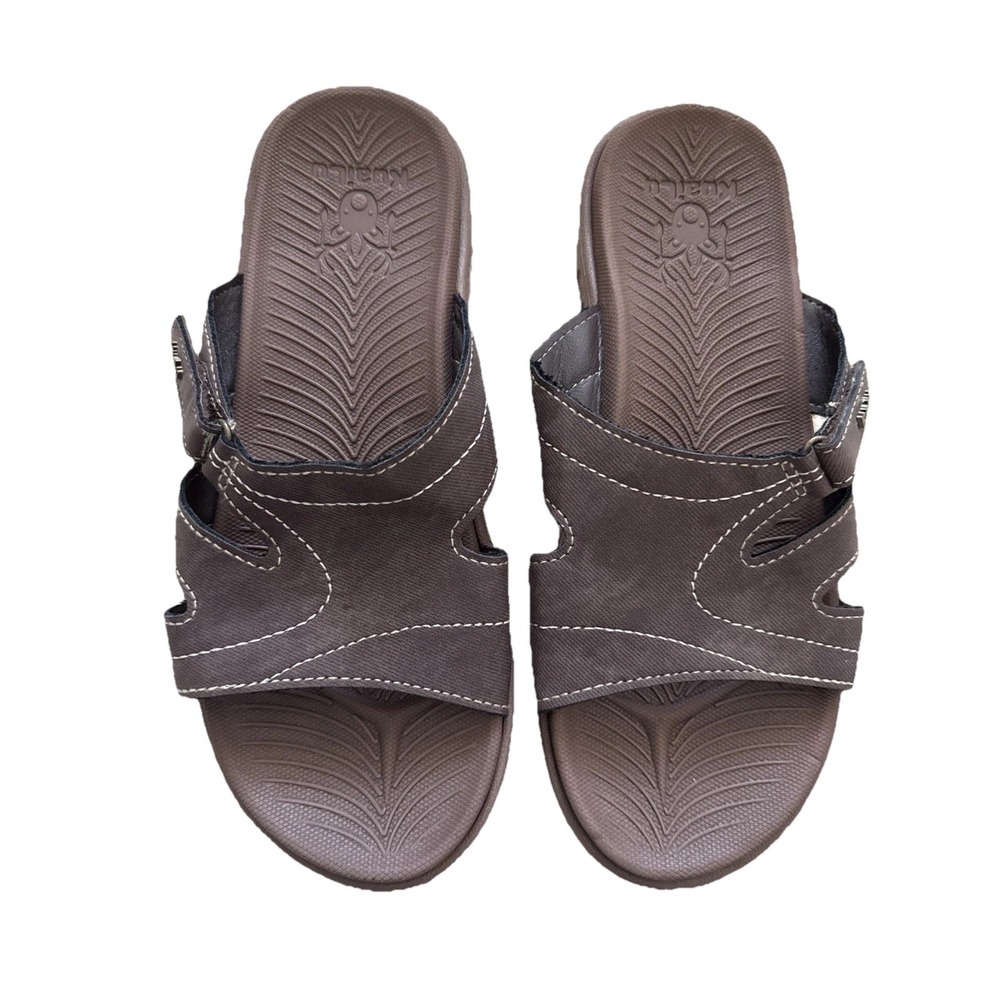 NWT Kuailu Women's Brown Orthopedic Slide Sandals – Size 9 Slip-On‎ Adjustable